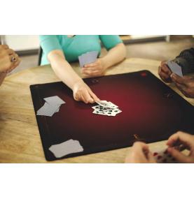 TAPIS CARTES PRESTIGE ROUGE (FORMAT TAROT 60X60 CM)