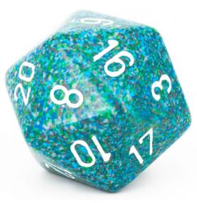 CHESSEX - D20 JUMBO 34 mm - GRANITE Sea