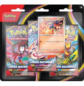 Pokémon ME04 : Chaos Ascendant - Pack de 3 boosters