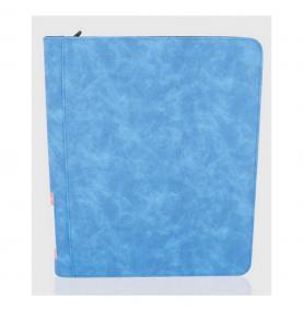 PHOENIX SHIELD - Deluxe Portfolio TOPLOADER 9 cases (360 c)-BLEU CIEL