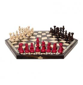 Jeu d'échecs 3 joueurs 35 cm Yalta