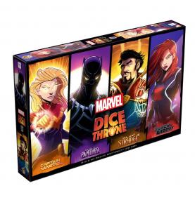 DICE THRONE MARVEL - Black Panther, Captain Marvel, Black Widow, Dr Strange