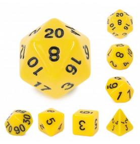 Set de dés - Yellow opaque dice