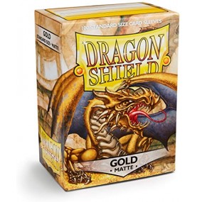 Dragon shield gold matte