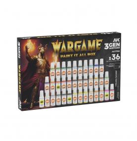 AK 3GEN – WARGAME PAINT IT ALL BOX x36